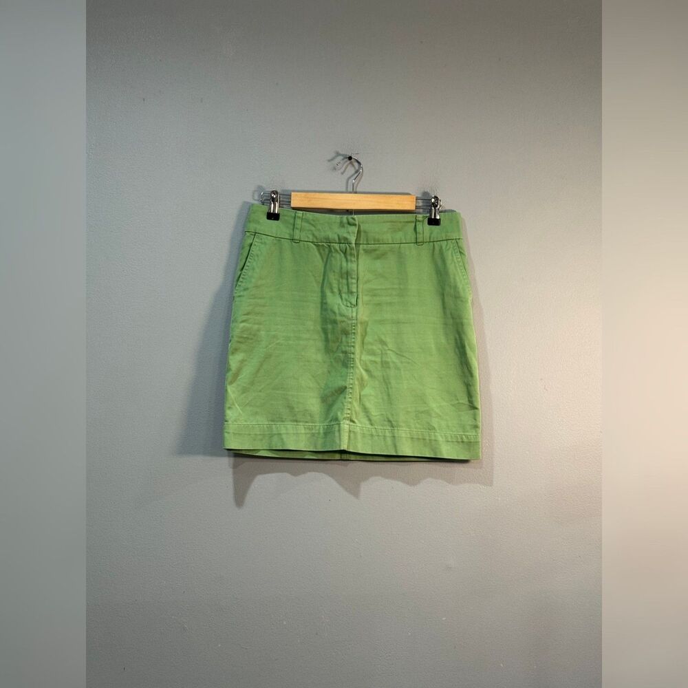 Green Vineyard Vines Cotton Mini Skirt Size 2 EUC